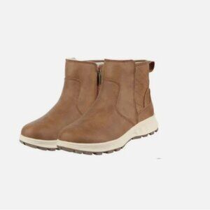 Khombu Dusk Ladies All Weather Boot, Brown Size 8